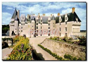 Modern Postcard The Chateaux of the Loire Langeais I and L Chateau Inner Court