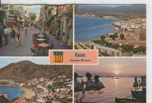 Postal 07832 : Costa Brava, Rosas , vistas varias