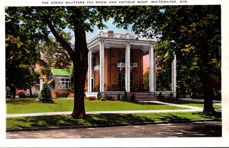 Wisconsin Whitewater The Green Shutters Tea Room and Antique Shop