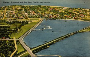 Florida Key West Aerial View Of Highway Approach