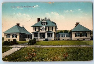 1910 Montpelier Vermont Vintage Postcard Heaton Hospital Building Field Posted