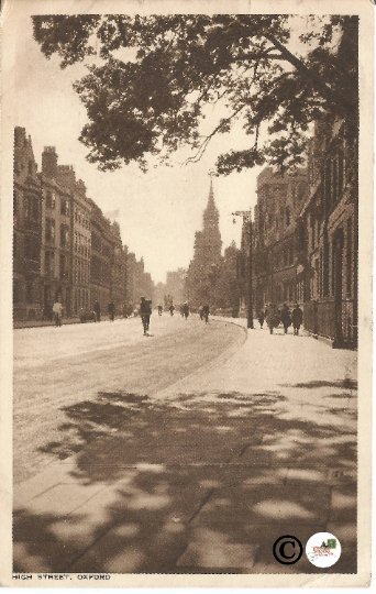 High Street Oxford England Street Scene English Vintage Postcard 1950's Expired