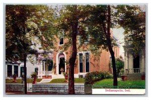 James Whitcomb Riley Residence Indianapolis Indiana IN UNP DB Postcard J18