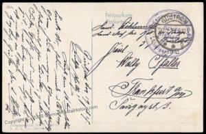 Germany WWI General von Hindenburg Feldpost Patriotic PPC 69990