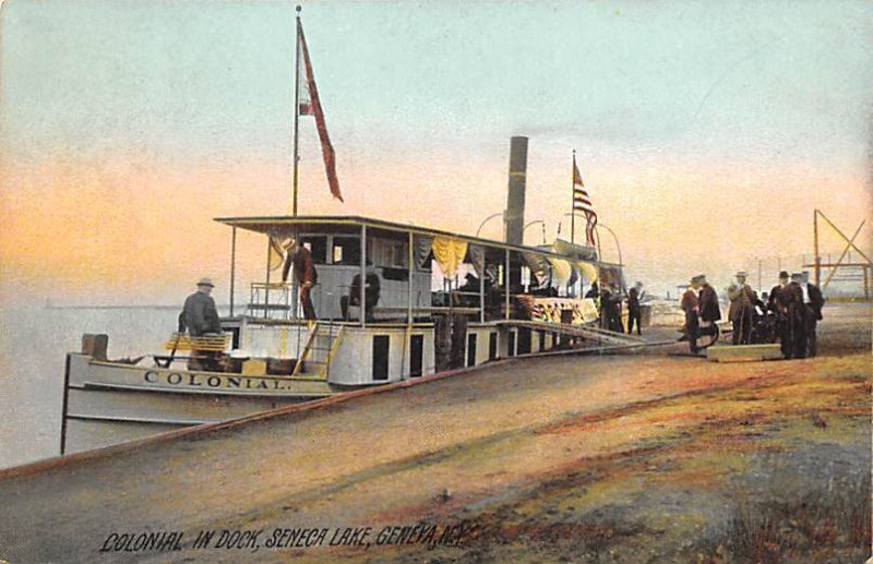 Colonial Ferry Boats Ship Unused 