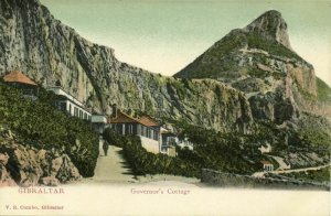 Gibraltar, Governor's Cottage (1899) V.B. Cumbo Postcard