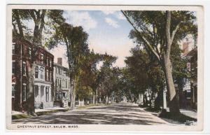 Chestnut Street Salem Massachusetts 1920c postcard