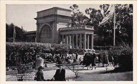 California San Francisco Band Stand Golden Gate Park