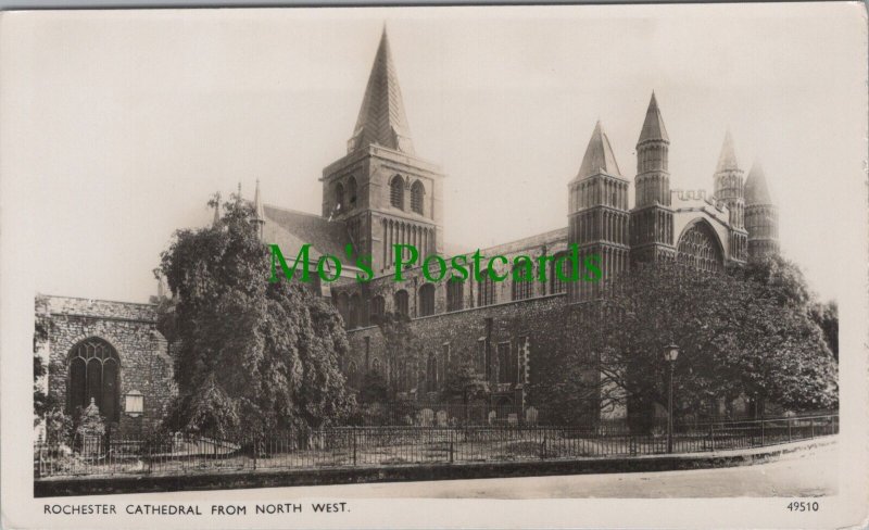 Kent Postcard - Rochester Cathedral From North West  DC2417