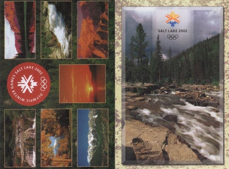 Salt Lake City 2002 Winter Olympic Games 2x Postcard s