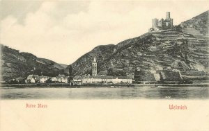 Postcard Ruins of Maus Castle  Wellmich, Germany, Undivided Back Unposted Nice