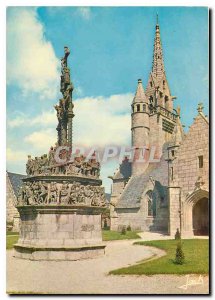 Old Postcard Plougonven Calvary 1554