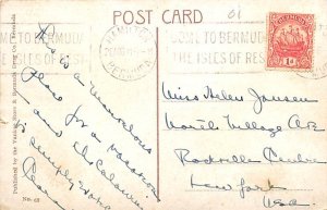 Children By The Roadside Bermuda Postcard