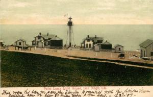 c1906 Chromograph Postcard; Point Loma Light House & Outbuildings San Diego CA