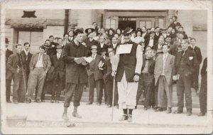 Fraternity Initiation Men School 1910 from Salt Lake City UT Postcard F75 *as is