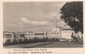Santuario de Fatima Portugal Vista Parcial Vintage Postcard