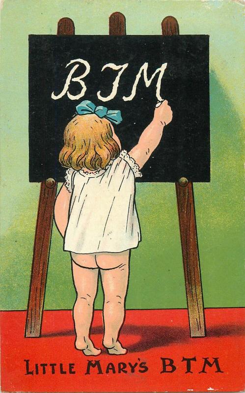 Little Mary BTM early comic postcard