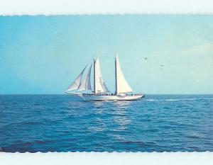 Pre-1980 SCHOONER MARY DAY BOAT ON CRUISE Postmarked Kennebunkport ME hp8334