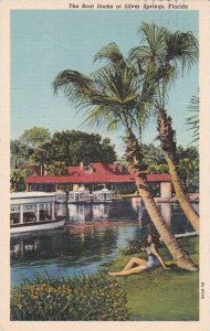Florida Silver Springs The Boat Docks At Silver Springs 1940