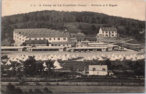 Camp de La Courtine Creuse Artillerie et 2e Brigade Military Postcard C167