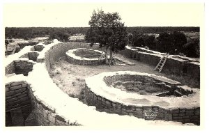 RPPC Postcard Sun Temple Mesa Verde National Park in Snow Frasher Foto