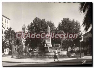 Modern Postcard Ajaccio Statue Napoeant Consul Place Foch