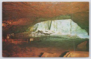Bridgeport Alabama~Russell Cave Monument Entrance~Vintage Postcard