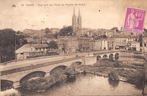 BF6997 niort vue vers les ponts et l eglisse st andre france       France