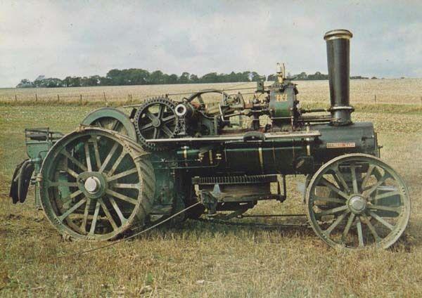 Princess Mary Ploughing Engine 15436 Somerset Restored Vehicle Photo Postcard