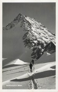 Mountaineering Austria ski area mountain peak photo postcard 1935