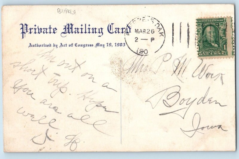 c1905's Breakers Bathing Truss Bridge Big Waves Long Beach California Postcard