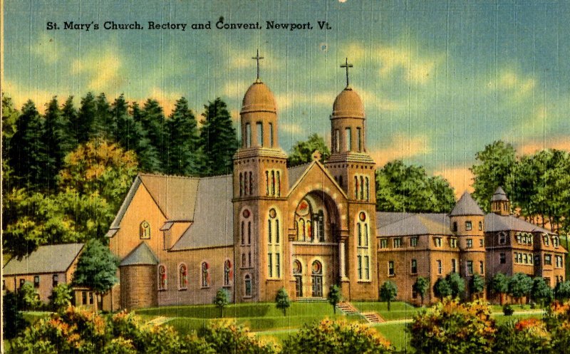 VT -  Newport. St. Mary's Church, Rectory & Convent   