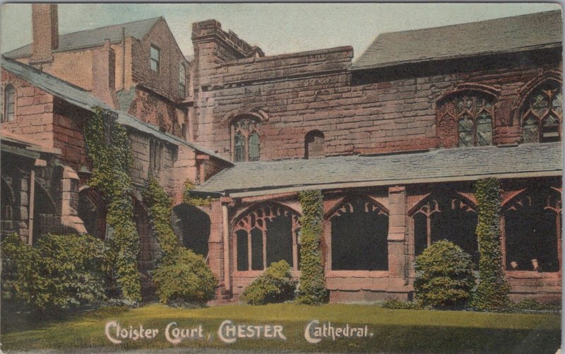 Cheshire Postcard - Chester Cathedral Cloister Court  RS33708 