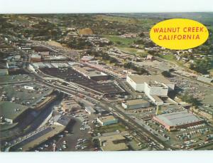 Pre-1980 AERIAL VIEW OF TOWN Walnut Creek California CA n3203