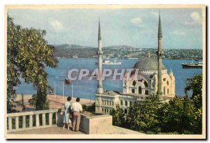 Postcard Modern Istanbul Dolmabahce Camii