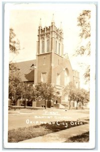 c1940's First Baptist Church Oklahoma City Oklahoma OK RPPC Photo Postcard