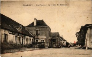 CPA Allery - La Place et la route de BEAUNE (103982)