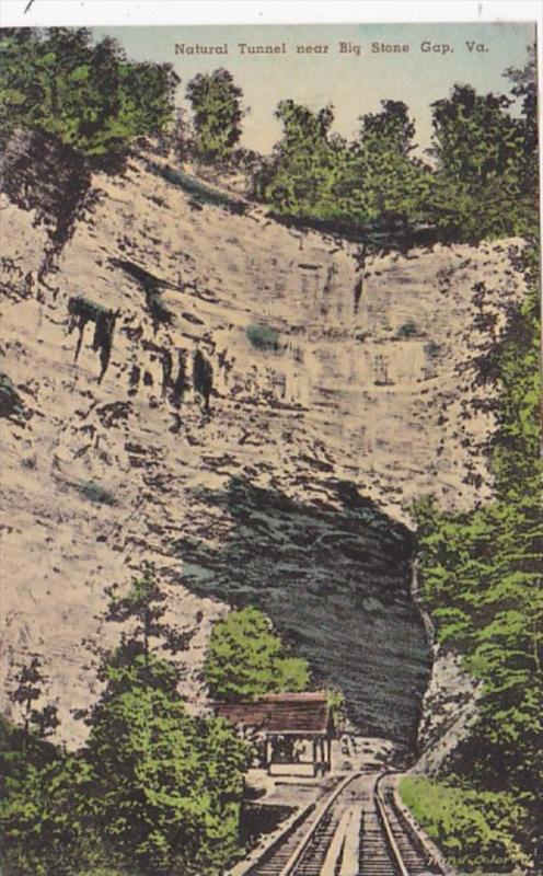 Virginia Natural Tunnel Near Big Stone Gap Handcolored Albertype