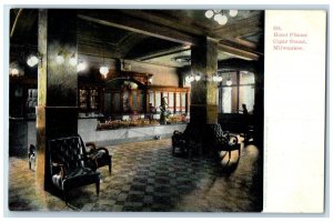 c1905 Hotel Pfister Cigar Stand Interior Lobby Milwaukee Wisconsin WI Postcard