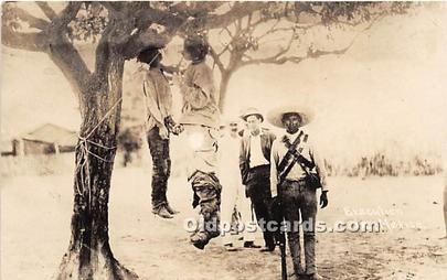 Real Photo Occupation and People Working Hanging Execution in Mexico, Mexican...
