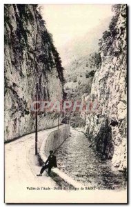 Vallee de l & # 39Aude - Defile of St. George Gorge - Old Postcard
