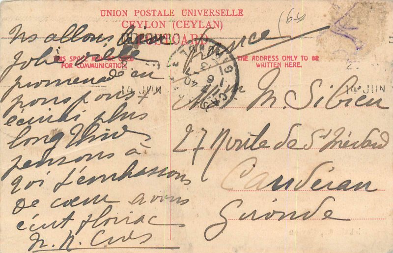 Sri Lanka/Ceylon rickshawa c.1913