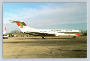 Airplane Postcard Bahrain Gulf Air Airlines Golden Falcon Vickers BAC VC-10 J3