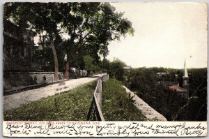 1910's Prospect Street 270 Feet Above City Galena Illinois IL Posted Postcard