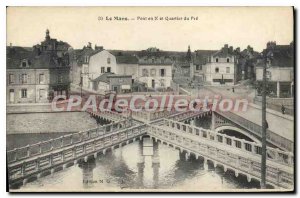 Postcard Old Bridge In Le Mans X And ??Quarter pr