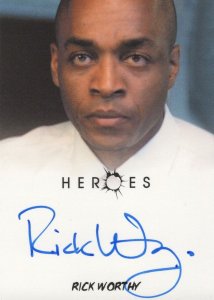 Rick Worthy Heroes TV Show Hand Signed Autograph Card