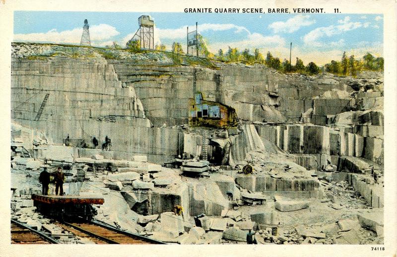 VT - Barre.  Granite Quarry  Scene