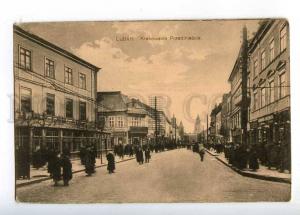 233157 POLAND LUBLIN Krakowskie Przedmiescie 1917 RPPC station