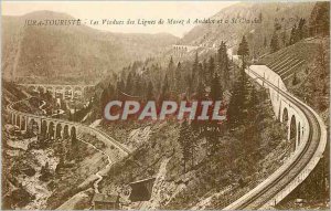 Postcard Old Jura Tourist Viaduct of Morez Lines has Andelot and St. Claude