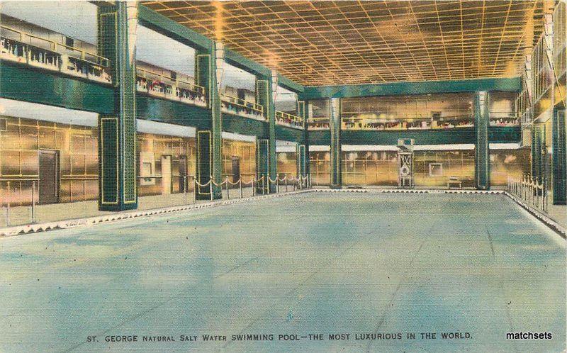 Colorpicture St. George Hotel Swimming Pool interior Brooklyn New York 9588